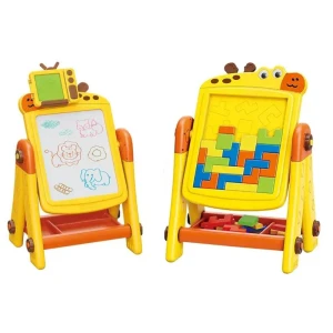 Tablica edukacyjna 2w1 żółta Żyrafa (HN158415)