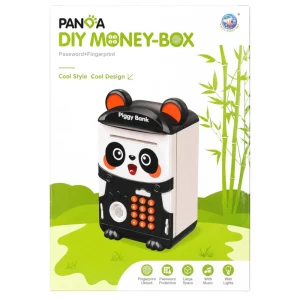 Skarbonka dziecięca elektroniczna Panda odcisk palca kod PIN (ST0379340Q-B)