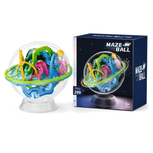 Kula logiczna 3D Maze Ball z labiryntem Kosmiczna Przygoda niebieska (HN205224)