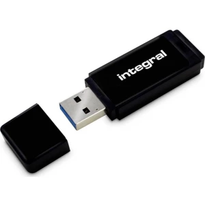 Integral USB 64GB Black, USB 3.0 with removable cap (INFD64GBBLK3.0)