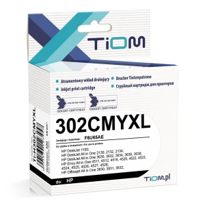 Tusz Tiom do HP 302XL | 302CMYXL | F6U67AE | 330 str. | color (Ti-H302CMYXL)
