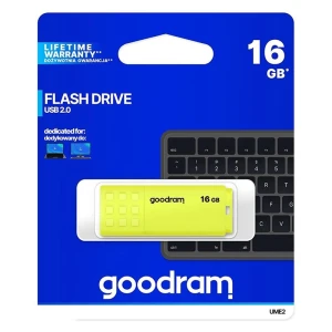 Goodram pamięć USB UME2 | USB 2.0 | 16GB | yellow (UME2-0160Y0R11)