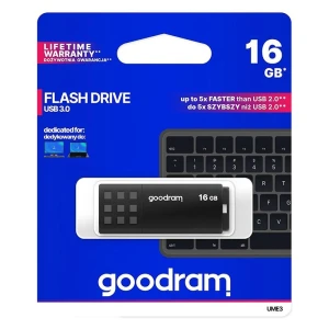 Goodram pamięć pendrive  USB UME3 | USB 16G 3.0 | GB | black (UME3-0160K0R11)