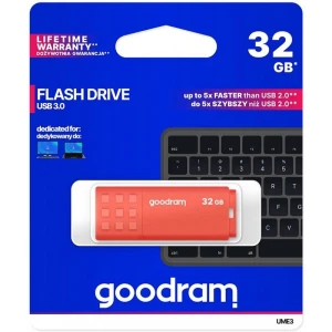 Goodram pamięć USB UME3 | USB 3.0 | 32GB | orange (UME3-0320O0R11)