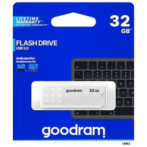 Goodram pamięć USB UME2 | USB 2.0 | 32GB | white (UME2-0320W0R11)
