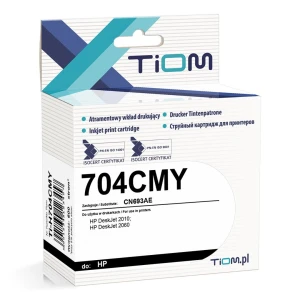 Tusz Tiom do HP 704CMY | CN693AE | 360 str. | color (Ti-H704CMY)