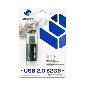 Storange pamięć 32 GB | Basic | USB 2.0 | black (STORANPEN32GBBK2.0)