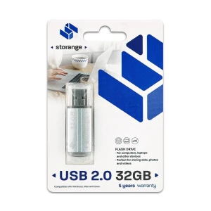 Storange pamięć 32 GB | Basic | USB 2.0 | silver (STORANPEN32GBSLV2.0)