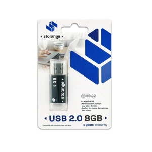 Storange pamięć 8 GB | Basic | USB 2.0 | black (STORANPEN8GBBK2.0)