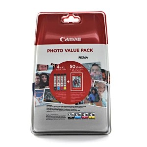 Canon oryginalny ink / tusz CLI-571XL C/M/Y/BK + 50x PP-201 (0332C005) CMYBk
