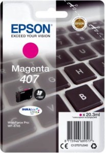 Tusz Epson do WF-4745DTWF Nr.407 | 1,9tys (C13T07U340) Magenta