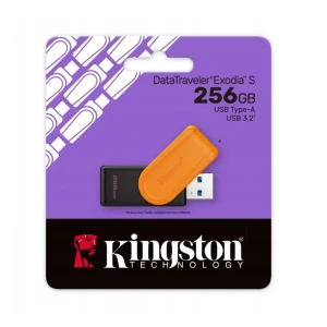 Kingston pamięć DataTraveler Exodia S | USB 3.2 | 256GB | czarny-turkusowy (DTXS/256GB)