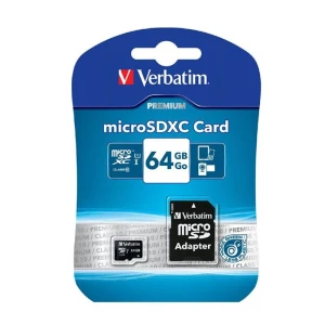 Verbatim Karta pamięci micro SDHC U1 | 64GB | UHS-I | Class 10 z adapterem (44084)