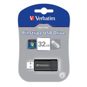 Verbatim pendrive PinStripe Store N Go USB A 32GB czarny (49064)