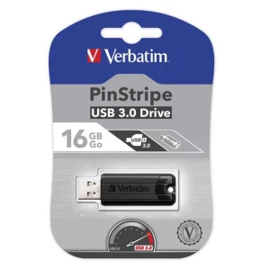 Verbatim pendrive PinStripe USB 3.2 V3 USB A 16GB czarny (49316)