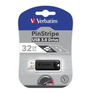 Verbatim pendrive PinStripe USB 3.2 V3 USB A 32GB czarny (49317)