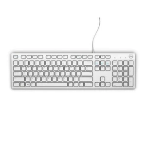 Dell Klawiatura KB216 | USB | przewodowa | Biała (580-ADGM)