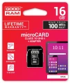 Karta pamięci microSDHC 16GB CL10 + adapter