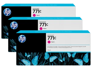 Tusz HP 711C 775-ml Ink Cart 3Pk (B6Y33A) Magenta