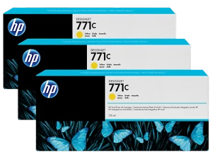 Tusz HP 711C 775-ml Ink Cart 3Pk (B6Y34A) Yellow