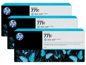 Tusz HP 711C 775-ml Ink Cart 3Pk (B6Y36A) LightCyan
