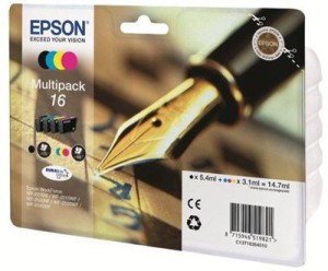 Zestaw tuszy Epson Nr.16 do WF-2010 ( C13T16264510 / C13T16264020 / C13T16264010 C13T16264012) Color(CMYBk)