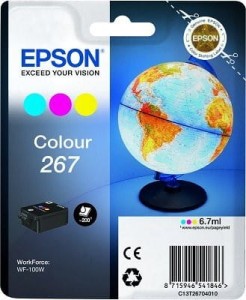Tusz Epson Nr.T267 6.7ml do WF-100W | 200 str. (C13T26704010) CMY