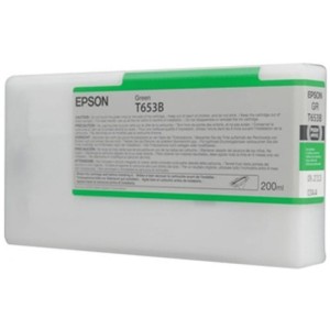 Tusz Epson Nr.T653A do Stylus Pro 4900 | 200ml (C13T653B00) Green (Zielony)