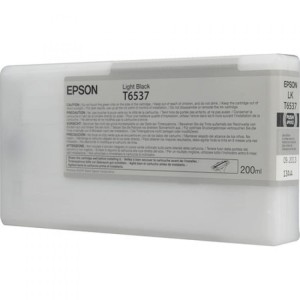 Tusz Epson Nr.T6537 do Stylus Pro 4900 | 200ml (C13T653700) LightBlack