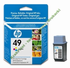 Tusz Hewlett-Packard Oryginał Nr.49 (51649AE) Color(CMY)