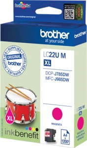 Tusz Brother MFC- J985DW | 1,2tys. (LC22UM) Magenta