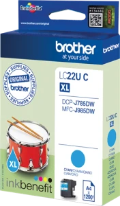 Tusz Brother MFC- J985DW | 1,2tys. (LC22UC) Cyan