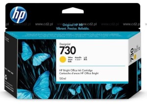 Tusz HP Nr.730 do Designjet T1700 | 130ml (P2V64A) Yellow