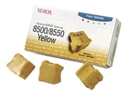 Xerox Oryginał Kostki stałoatramentowe Phaser 8500/8550 (3 sztuki) (108R00671) Yellow
