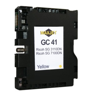 Tusz żelowy MaxJet do sublimacji do Ricoh Aficio SG 7100DN | GC41Y | 32ml (6T1R32AU3YB00000MX) Yellow