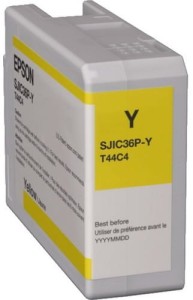Tusz Epson do ColorWorks CW-C6000Ae | 80ml (C13T44C440) Yellow