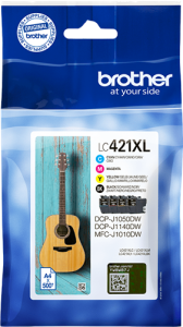 Zestaw tuszy CMY do Brother DCP-J1050DW / DCP-J1140DW | 500str. (LC-421XLVAL) Color(CMY)