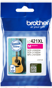 Tusz Brother do DCP-J1050DW / DCP-J1140DW | 500str. (LC-421XLM) Magenta