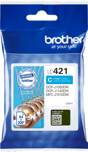 Tusz Brother do DCP-J1050DW / DCP-J1140DW | 200str. (LC-421C) Cyan