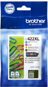 Zestaw tuszy CMY Brother do MFC-J5340DW / MFC-J5345DW... | 1,5tys. (LC-422XLVAL) CMY
