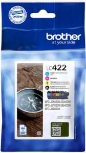 Zestaw tuszy CMY Brother do MFC-J5340DW / MFC-J5345DW... | 550str. (LC-422VAL) CMY