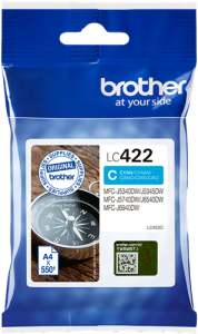 Tusz Brother do MFC-J5340DW / MFC-J5345DW... | 550str. (LC-422C) Cyan