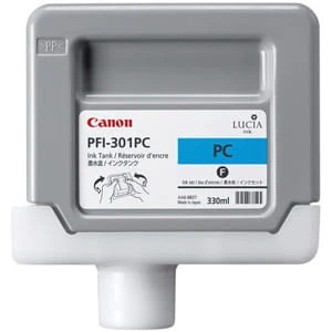 Tusz Canon Oryginał PFI-301PC do IPF8000/9000 | 330ml (1490B001) PhotoCyan