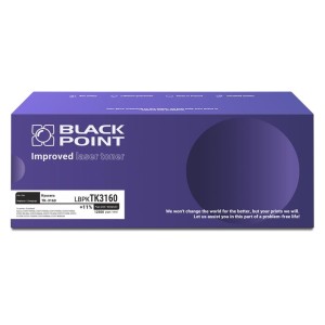 Toner Zamiennik BlackPoint do Kyocera TK-3160 do ECOSYS P3045n/ P3055 | 12,5tys. (1T02T90NL0 / LBPKTK3160 / BLKYOTK3160BCBW) Black