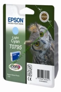 Tusz Epson Nr.T0795 do Stylus Photo 1400 | 11,1ml (C13T07954010) LightCyan