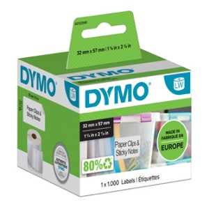 Etykiety DYMO LW550 LW5XL 57x32mm 1000szt z CHIP (S0722540)