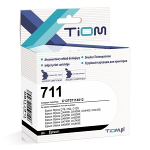 Tusz Tiom do Epson D78 DX4000/DX5000 black T0711 (Ti-E711BK)