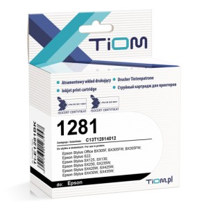 Tusz Tiom do Epson BX305F S22 SX125/SX235 T1281 (Ti-E1281BK) Black