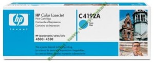 Toner HP 92a do Color LaserJet 4500/4550 (C4192A) | 6 000 str. Cyan 
