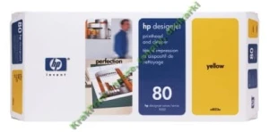 Hewlett-Packard Oryginał C4823A - Głowica (Nr.80) Yellow